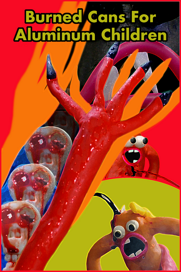 Poster Burned Cans for Aluminium Children